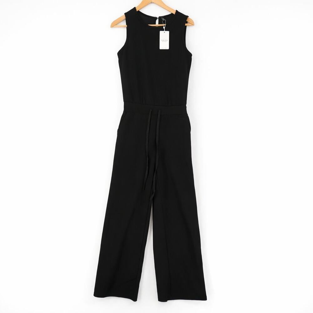 NEW Trendy Queen Women's Small Black  Jumpsuit Romper Casual Dressy Sleeveless - Picture 3 of 14